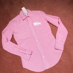 BRAND NEW Ralph Lauren Striped Button Down